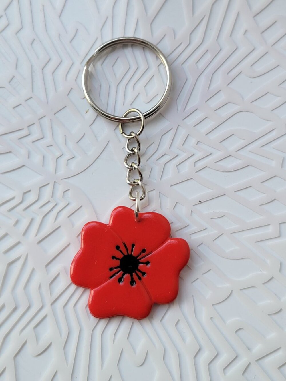 Poppy key chain for Palestine - proceeds to families in Gaza
